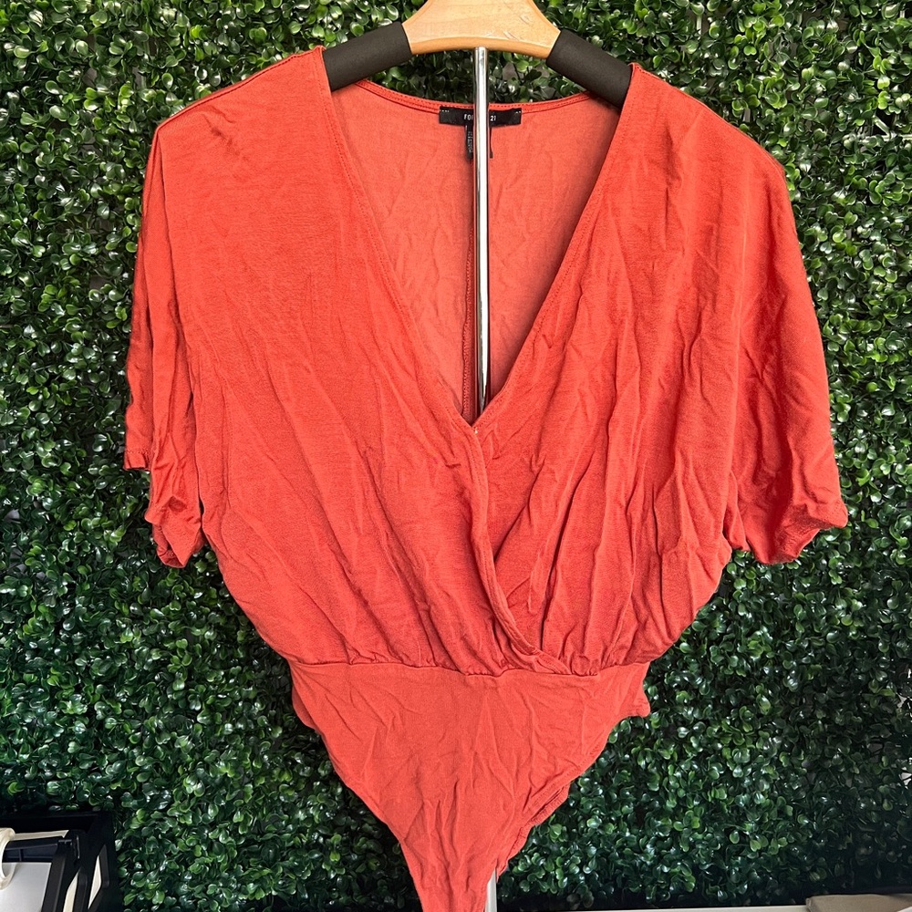 Women's Rust Bodysuit Top